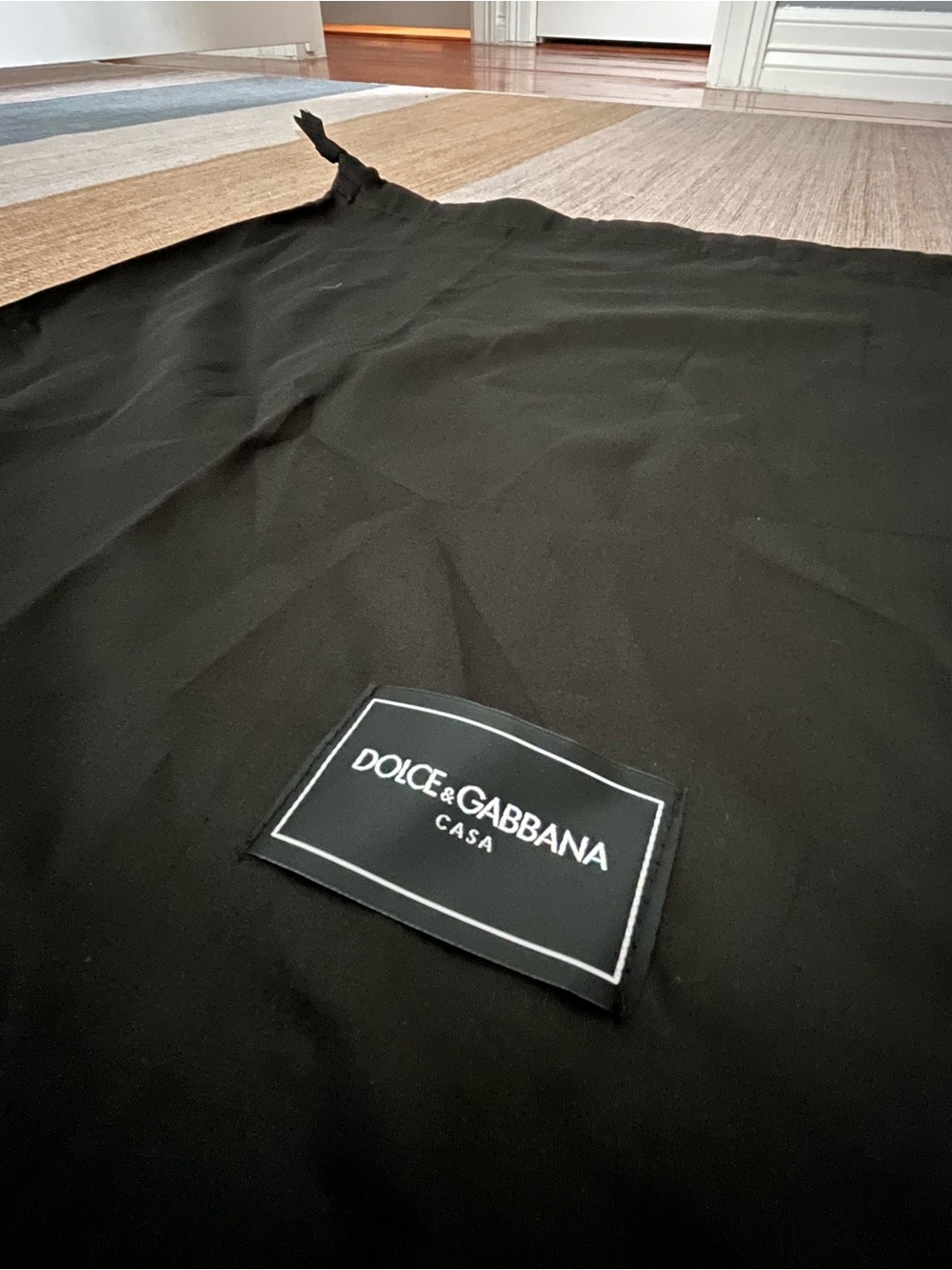 Dolce & Gabbana Casa black drawstring dust bag